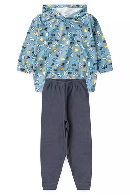 Conjunto de Inverno para Menino Game Level Cinza