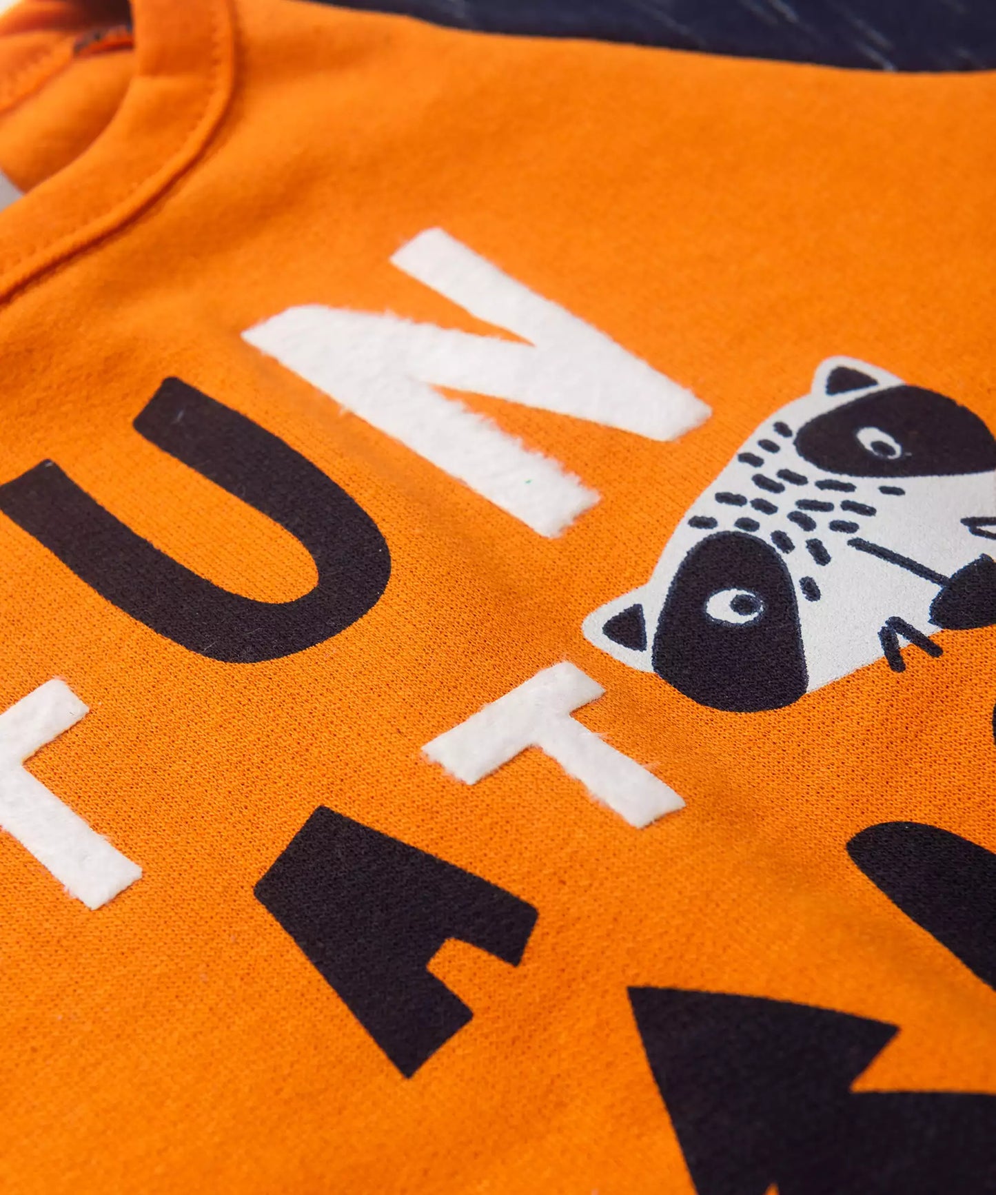 Conjunto de Inverno para Menino Guaxinim Laranja