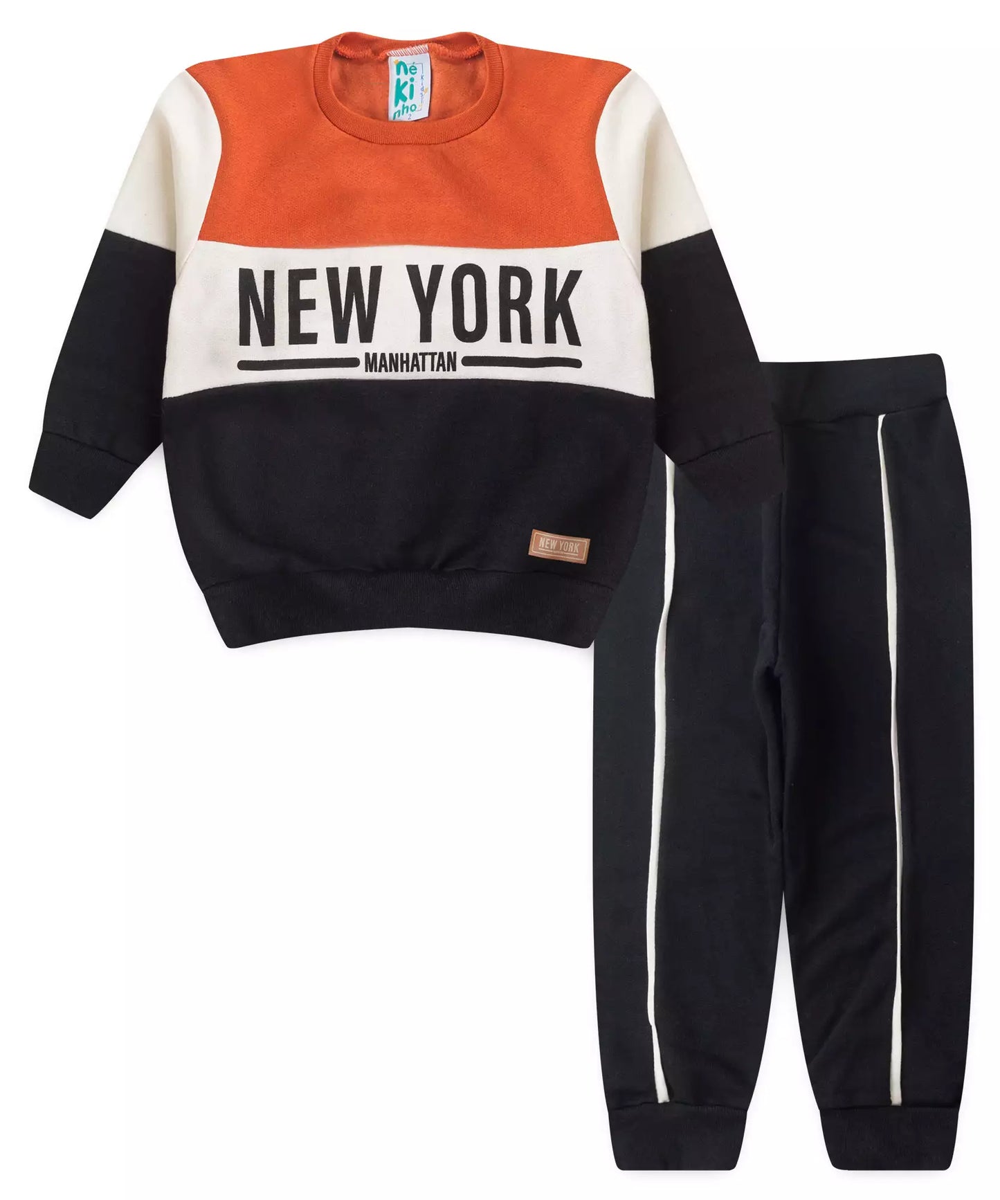 Conjunto de Inverno para Menino New York Laranja