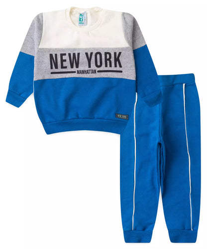 Conjunto de Inverno para Menino New York Marfim