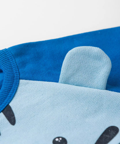 Conjunto de Inverno para Menino Tigrinho Azul