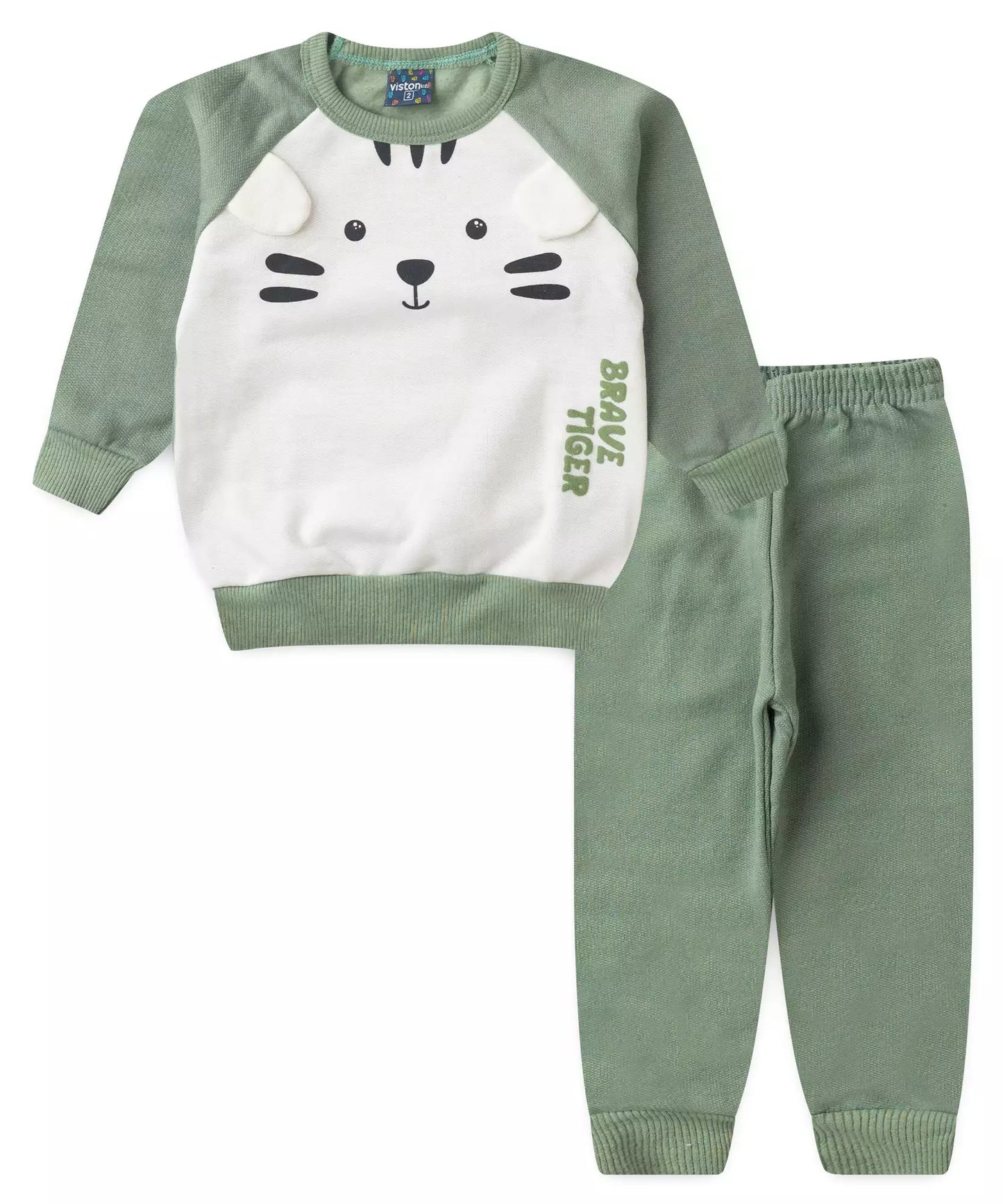 Conjunto de Inverno para Menino Tigrinho Marfim
