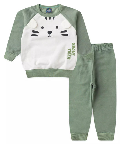 Conjunto de Inverno para Menino Tigrinho Marfim