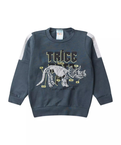 Conjunto de Inverno para Menino Triceratops Chumbo