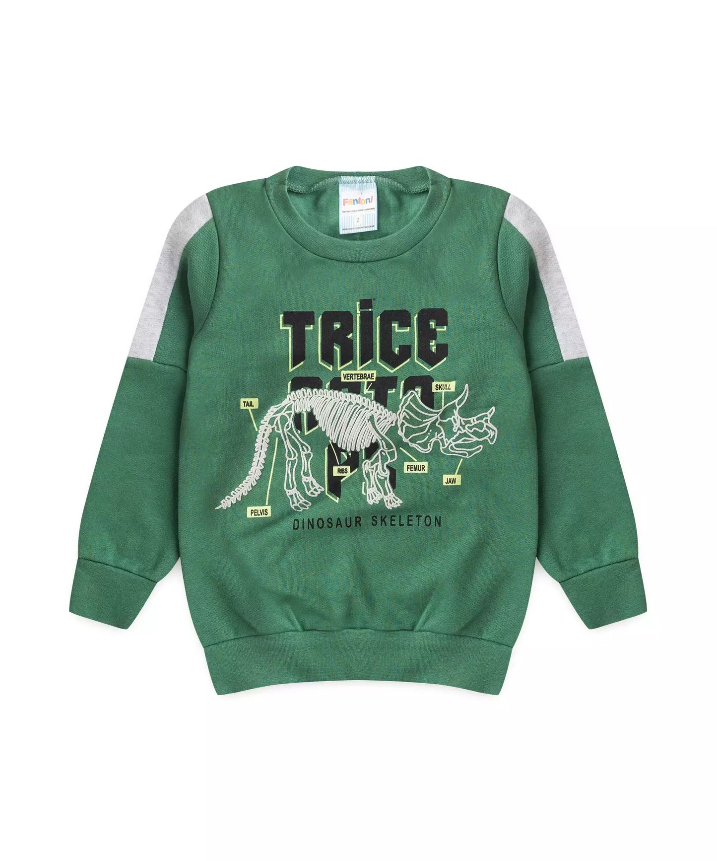 Conjunto de Inverno para Menino Triceratops Verde