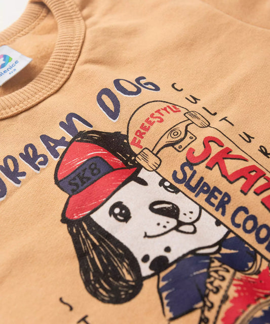Conjunto de Inverno para Menino Urban Dog Marrom