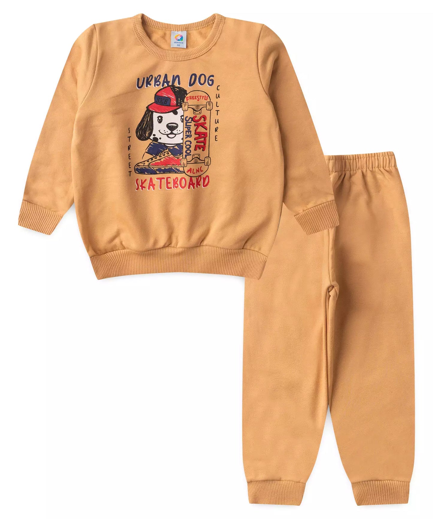 Conjunto de Inverno para Menino Urban Dog Marrom