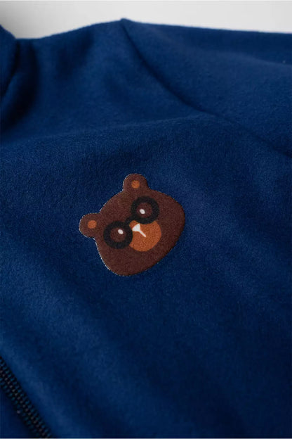 Conjunto de Inverno para Menino Ursinho Aconchego Marinho