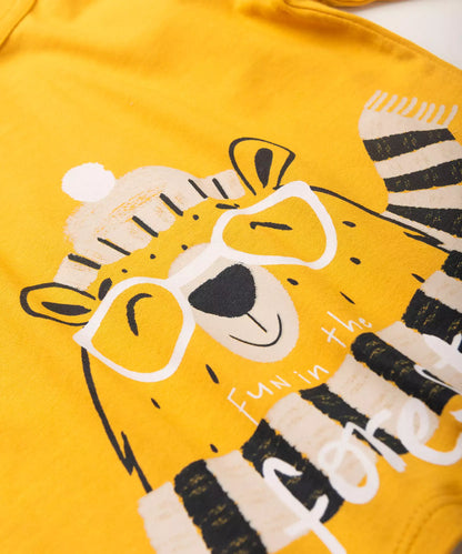 Conjunto de Inverno para Menino Estampado Ursinho Amarelo