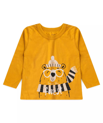 Conjunto de Inverno para Menino Estampado Ursinho Amarelo