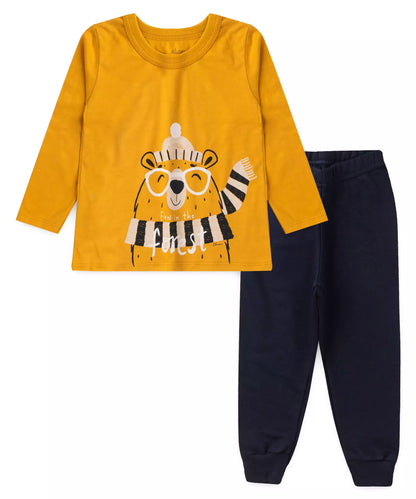 Conjunto de Inverno para Menino Estampado Ursinho Amarelo