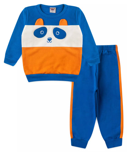 Conjunto de Inverno para Menino Ursinho Azul