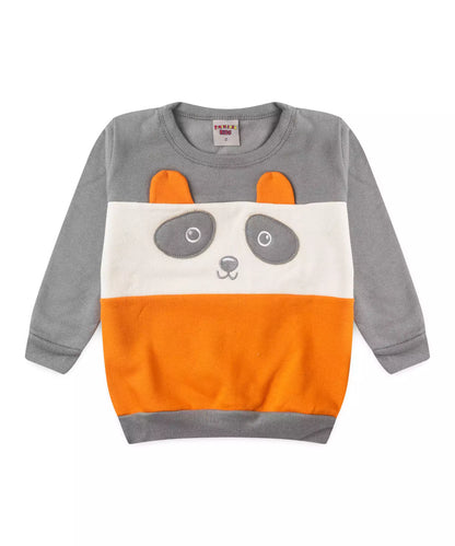 Conjunto de Inverno para Menino Ursinho Cinza