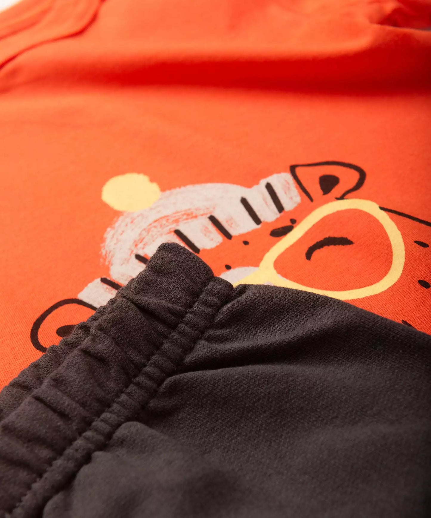 Conjunto de Inverno para Menino Ursinho Laranja