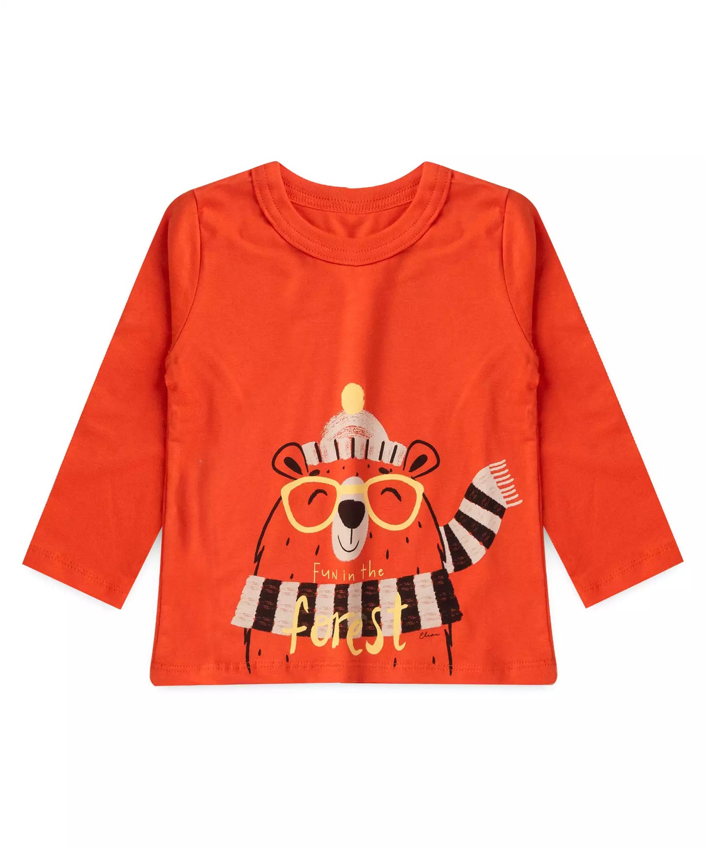 Conjunto de Inverno para Menino Ursinho Laranja