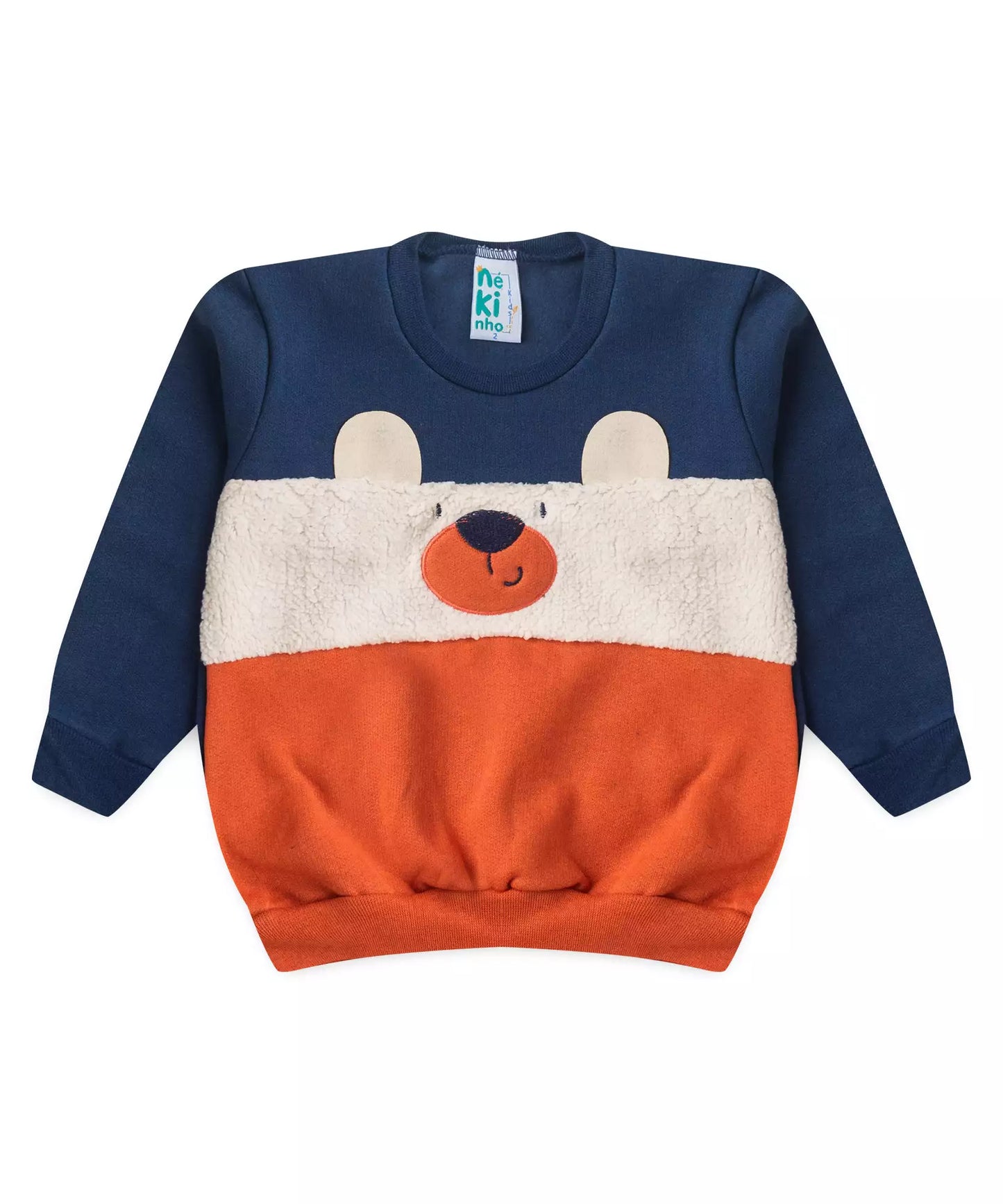 Conjunto de Inverno para Menino Ursinho em Marinho