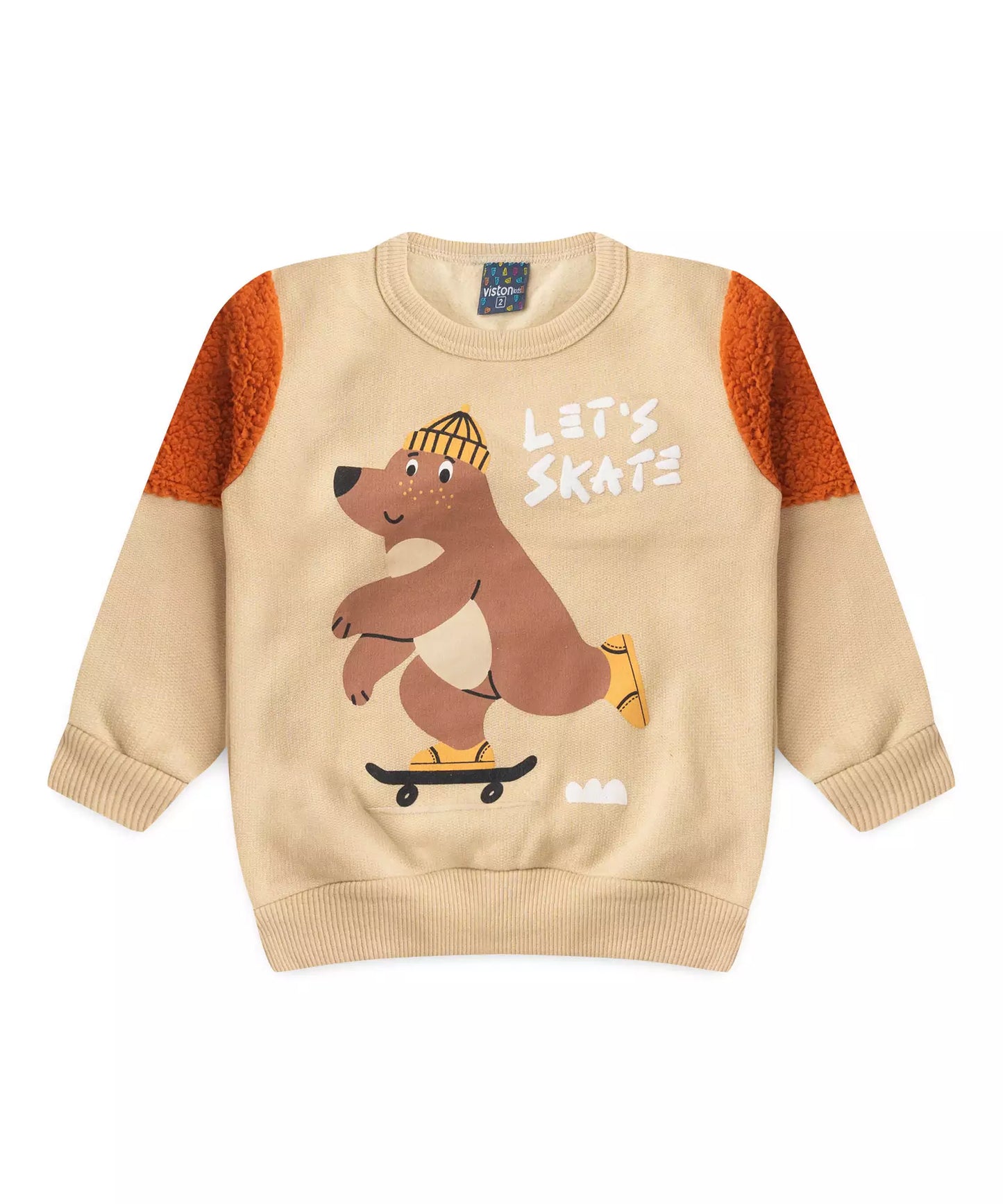 Conjunto de Inverno para Menino Urso Bege