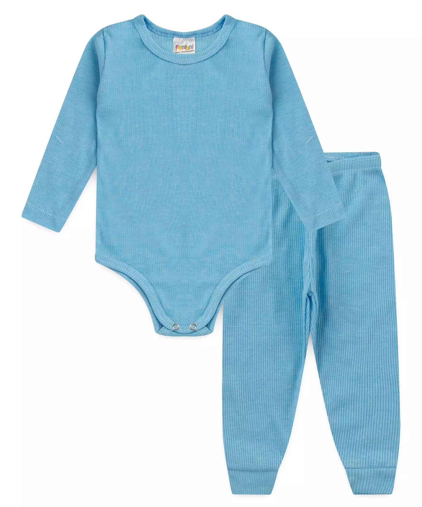 Conjunto de Ribana para Bebê Menino Azul