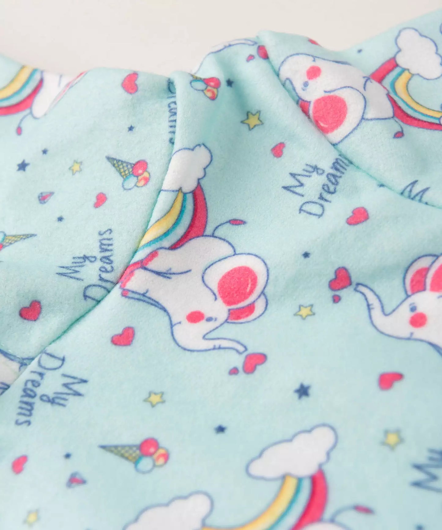 Conjunto de Soft para Bebê Menina Arco-íris Verde