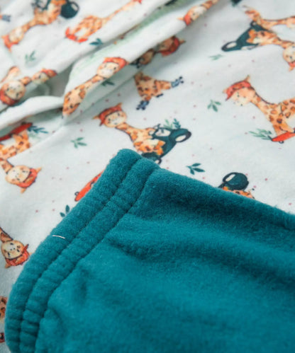 Conjunto de Soft para Bebê Menino Girafinha Verde