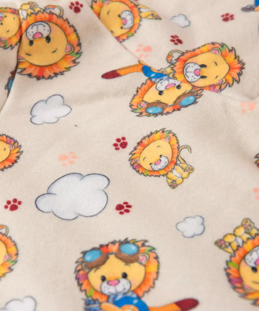 Conjunto de Soft para Bebê Menino Leãozinho Marrom