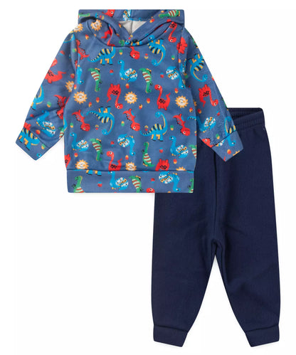 Conjunto de Soft para Bebê Menino Monstrinhos Azul