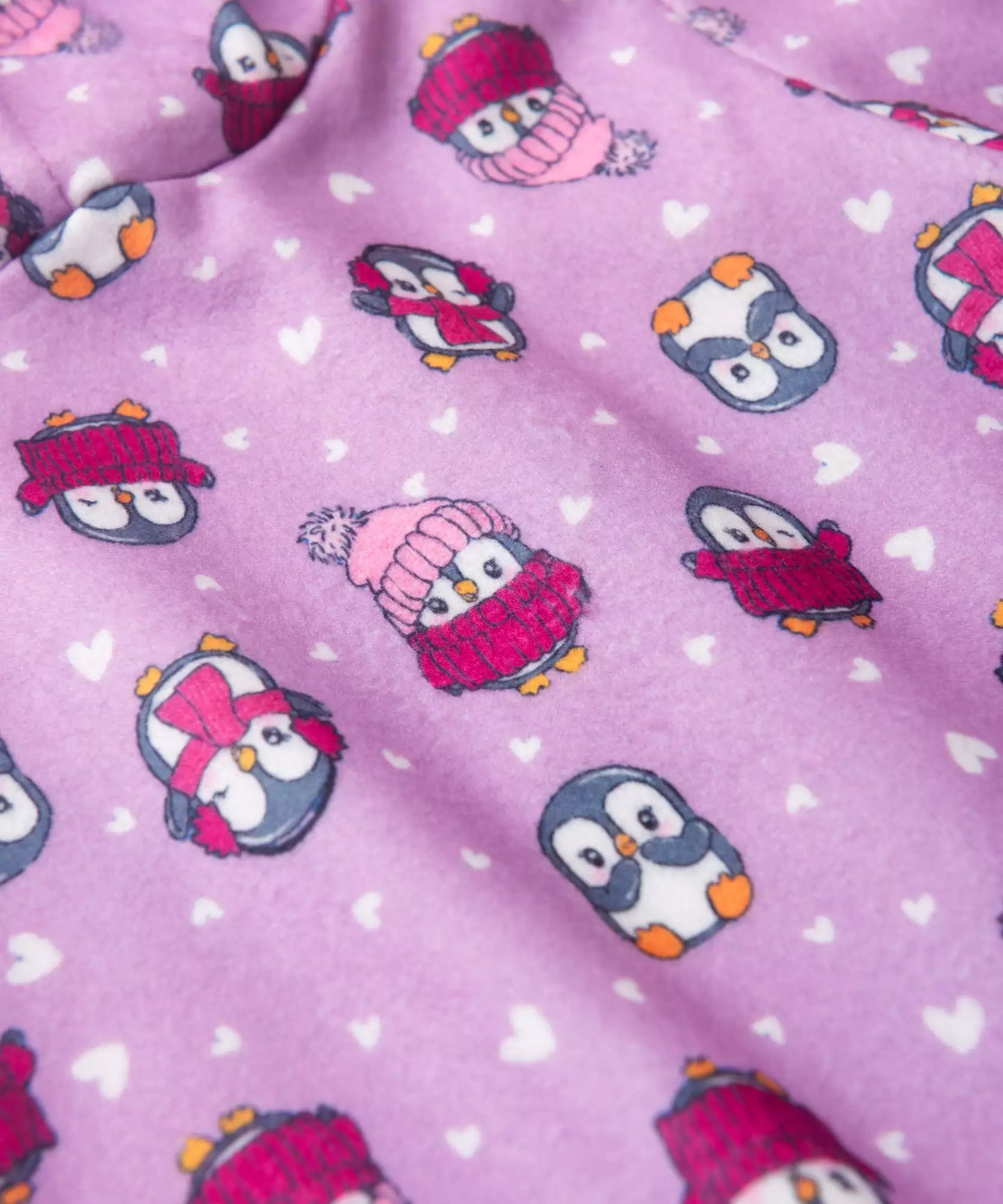 Conjunto de Soft para Menina Pinguim Lilás