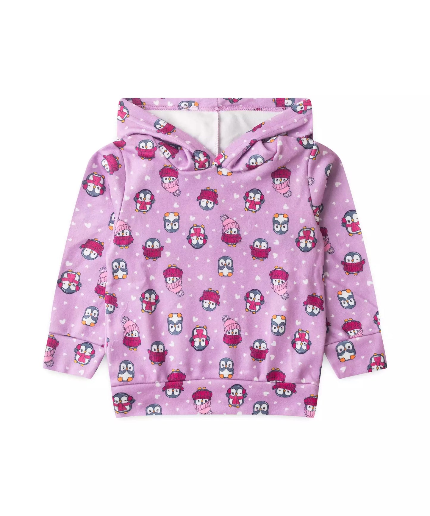 Conjunto de Soft para Menina Pinguim Lilás