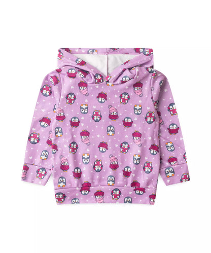 Conjunto de Soft para Menina Pinguim Lilás