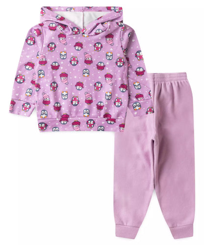 Conjunto de Soft para Menina Pinguim Lilás