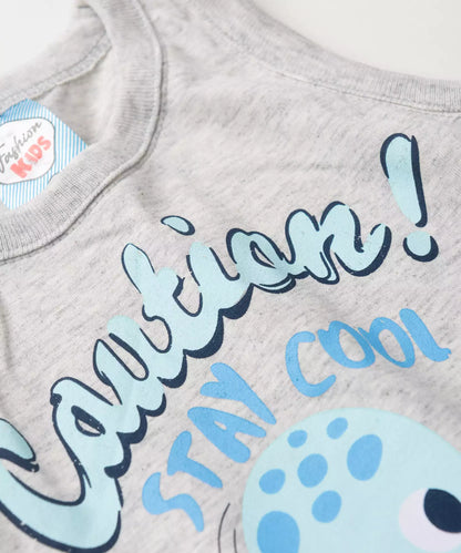 Conjunto de Verão Bebê Menino Polvo Mescla