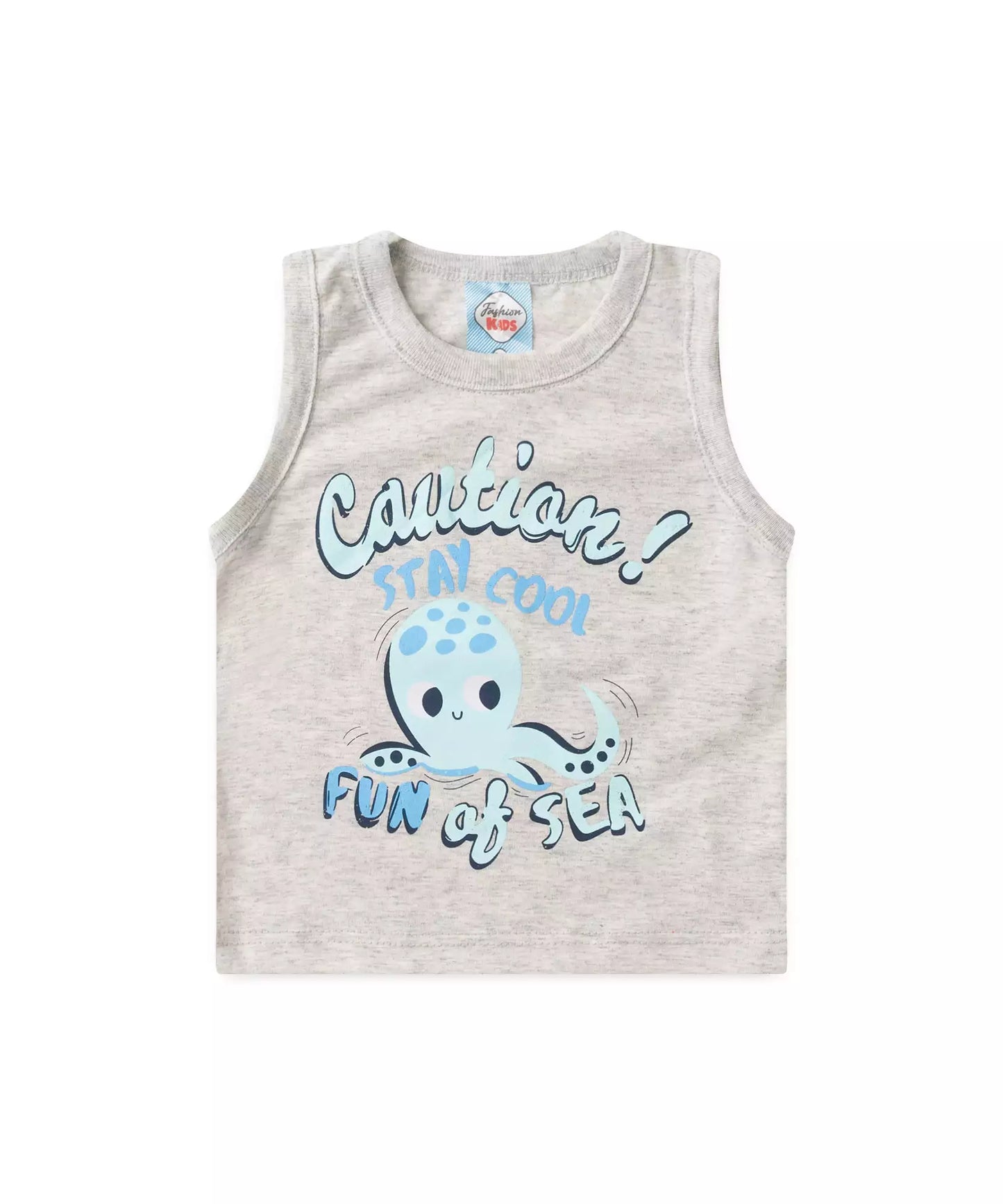 Conjunto de Verão Bebê Menino Polvo Mescla