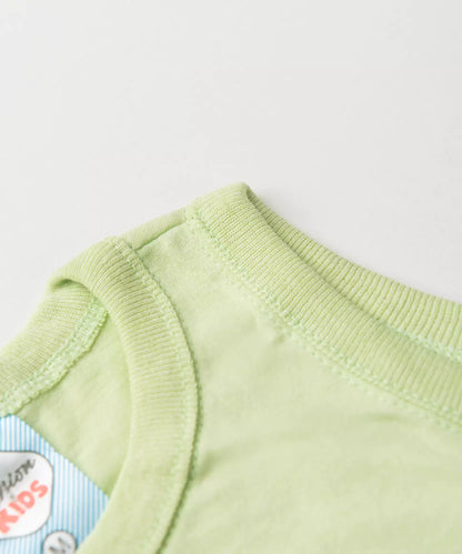 Conjunto de Verão Bebê Menino Polvo Verde