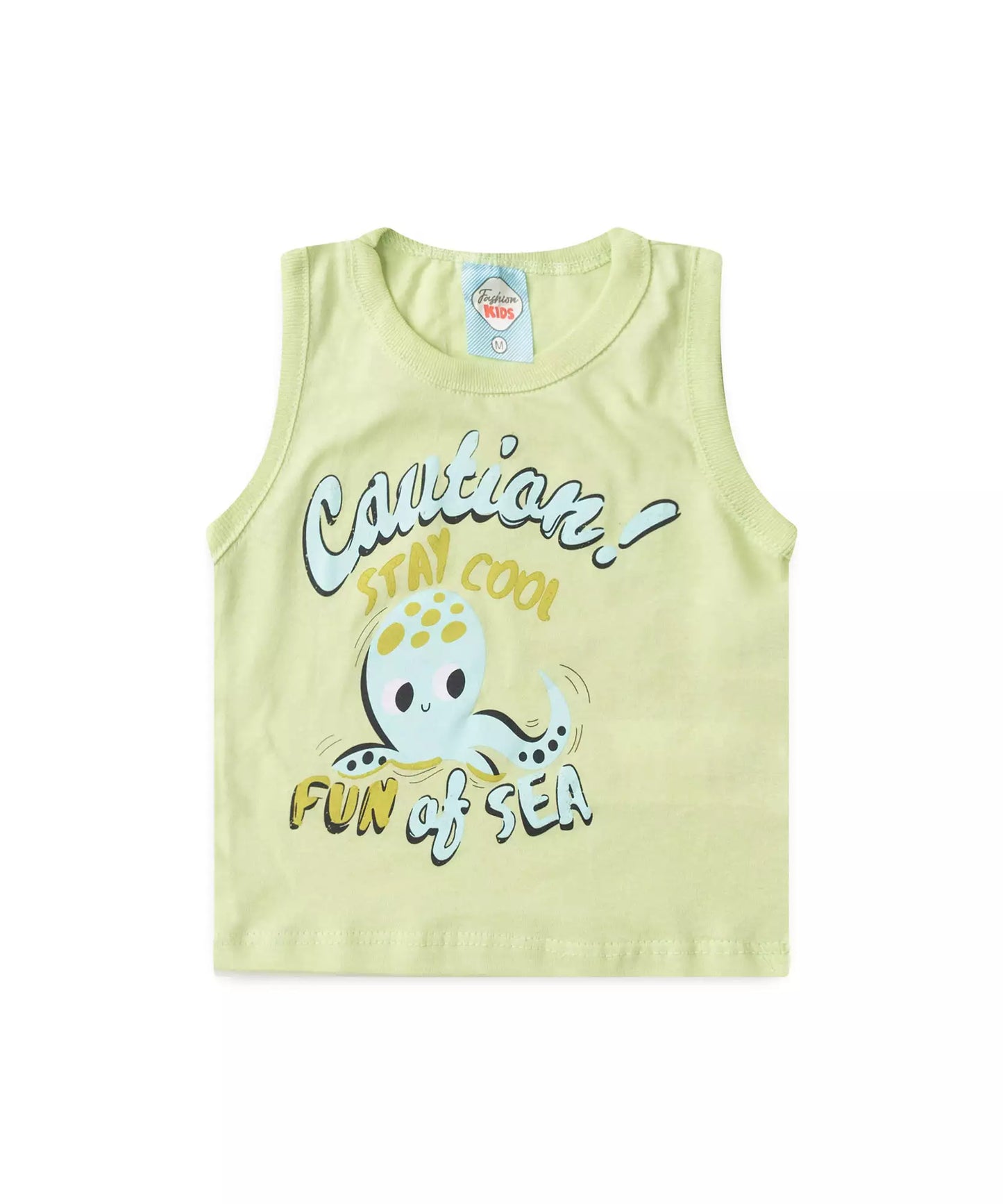 Conjunto de Verão Bebê Menino Polvo Verde