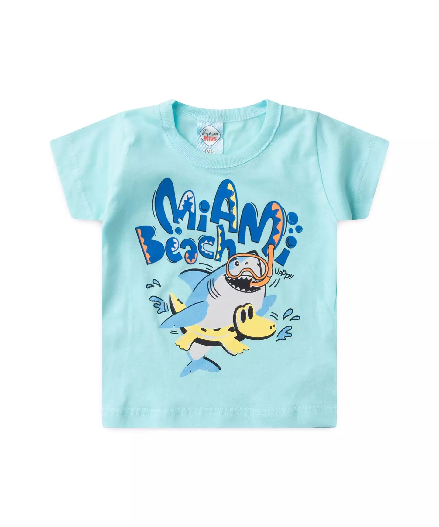 Conjunto de Verão Bebê Menino Tubarãozinho Azul