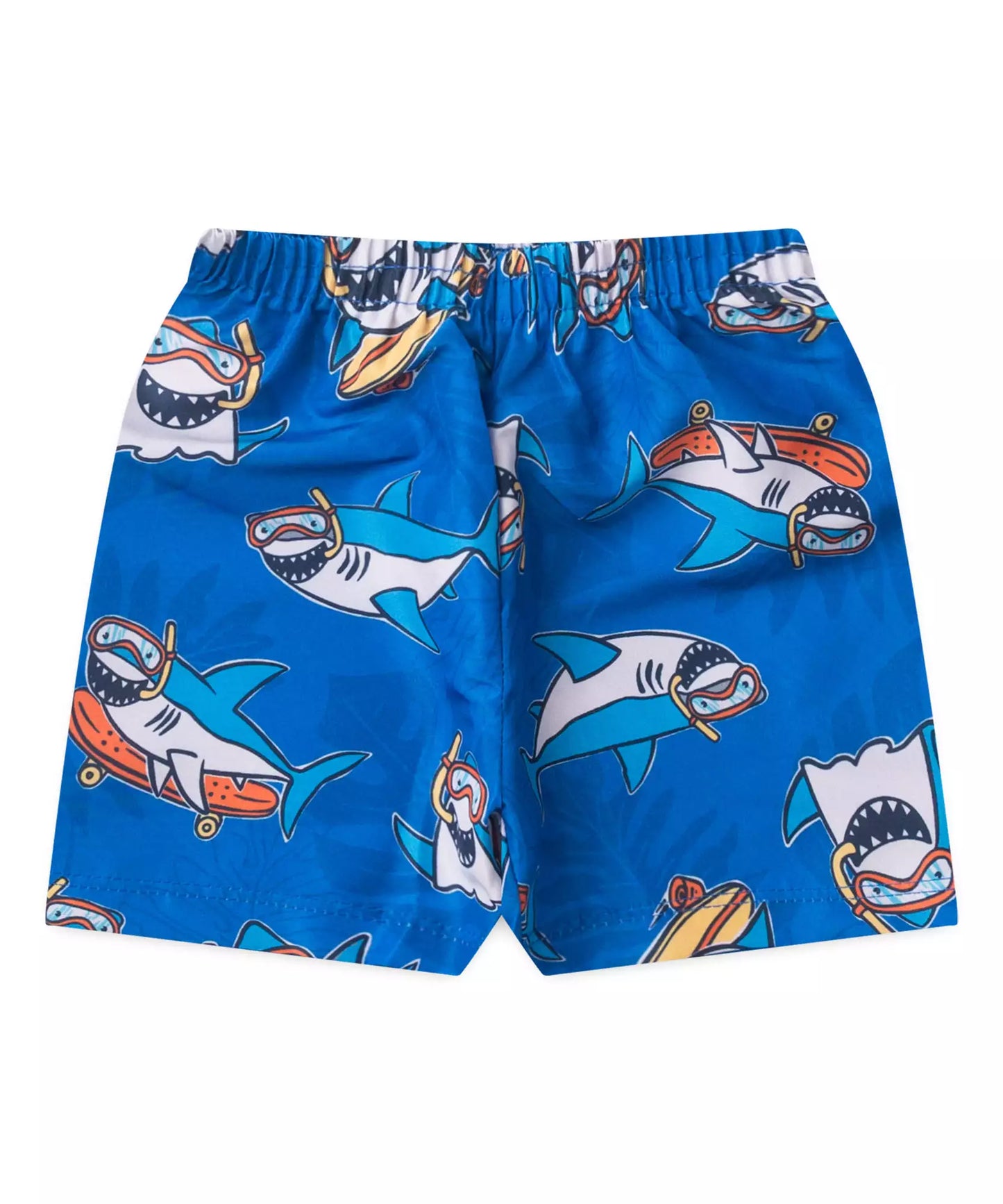 Conjunto de Verão Bebê Menino Tubarãozinho Azul