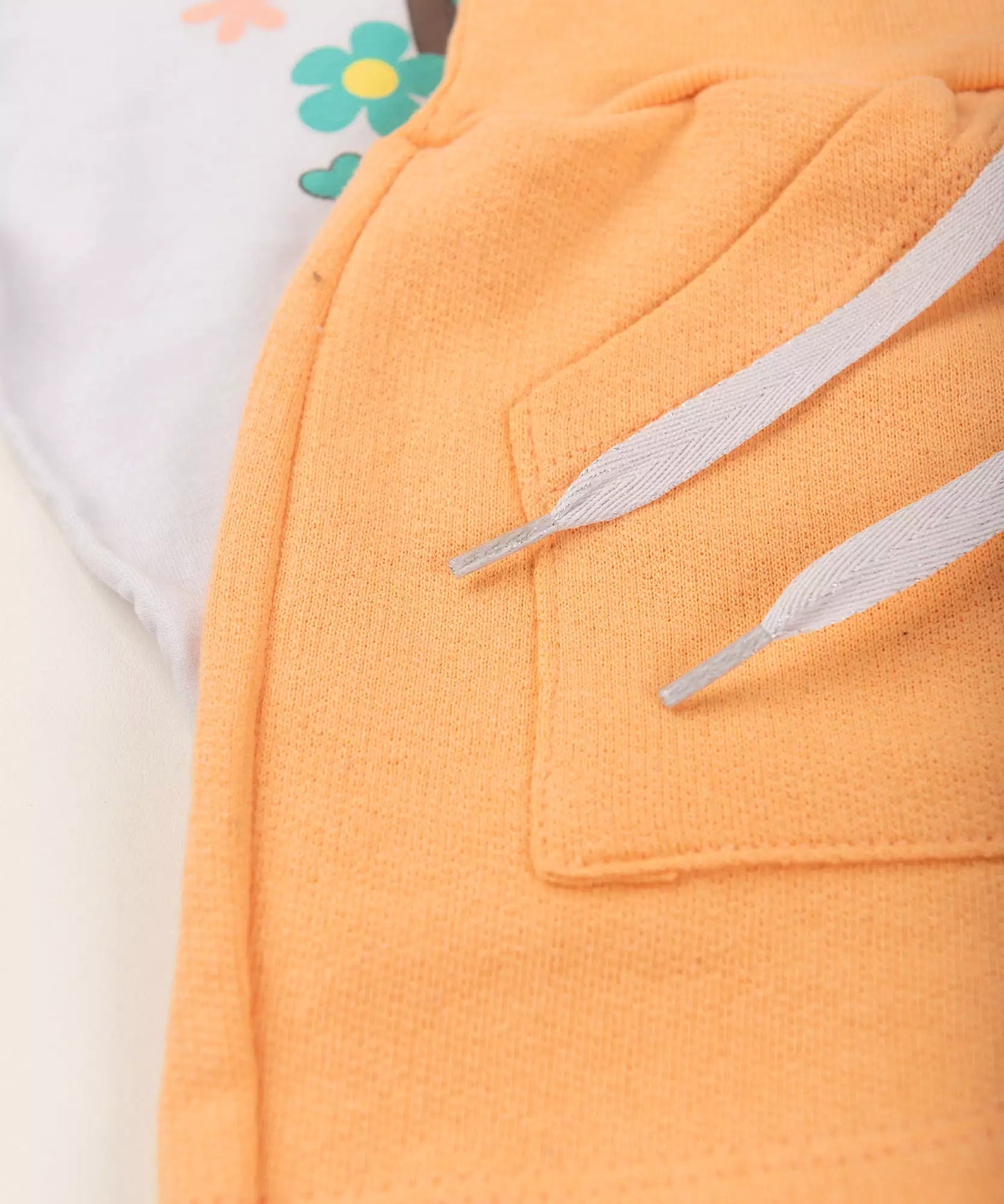 Conjunto de Verão Infantil Feminino Bonequinha Branca