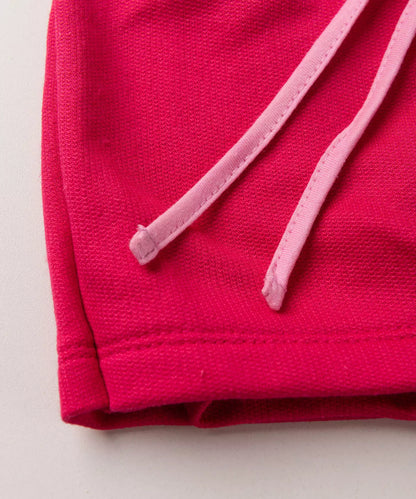 Conjunto de Verão Infantil Feminino Coração Rosa