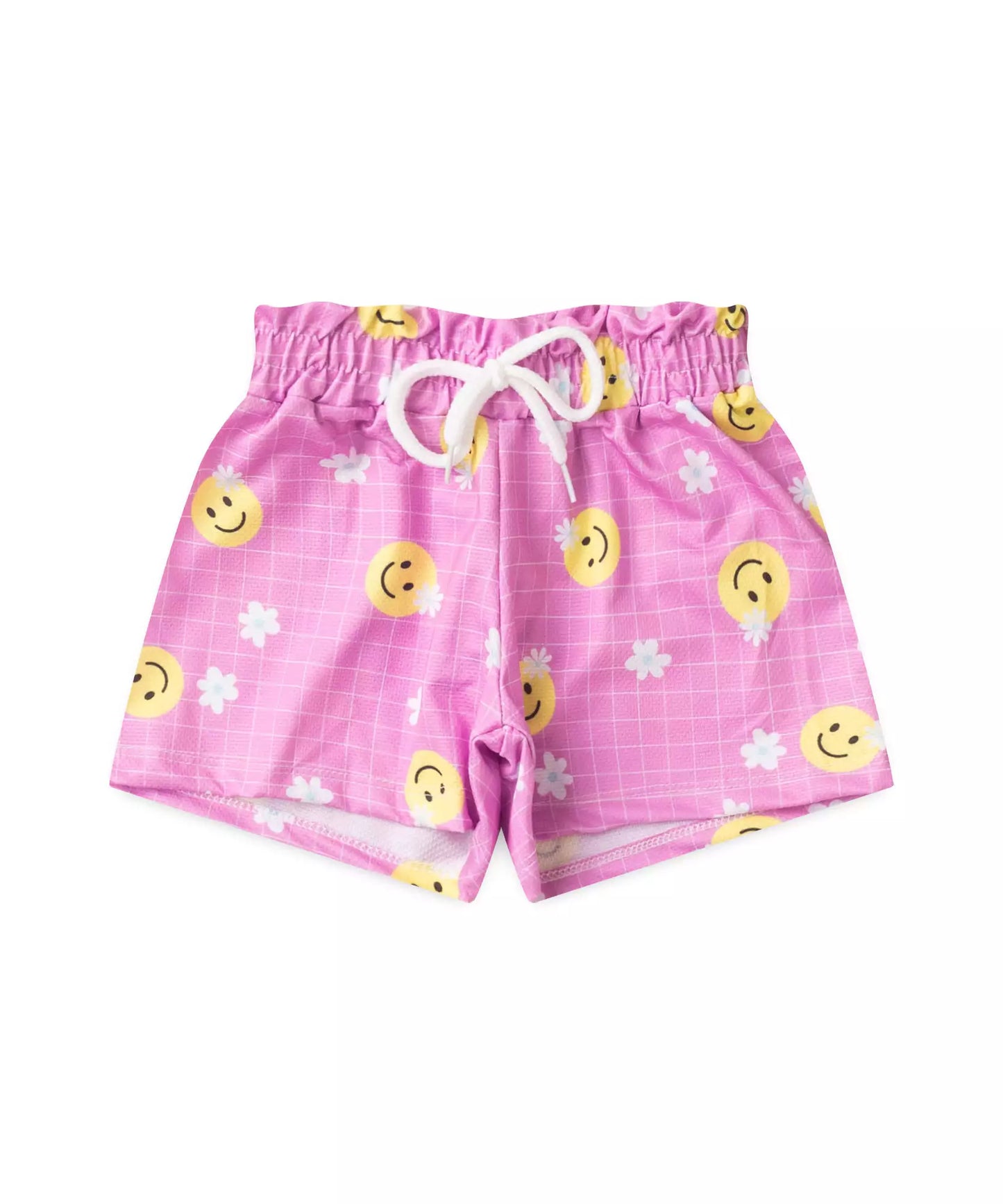 Conjunto de Verão Infantil Feminino Emojis Mescla