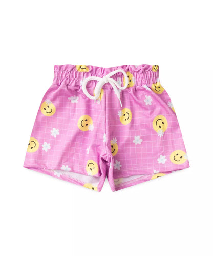 Conjunto de Verão Infantil Feminino Emojis Mescla