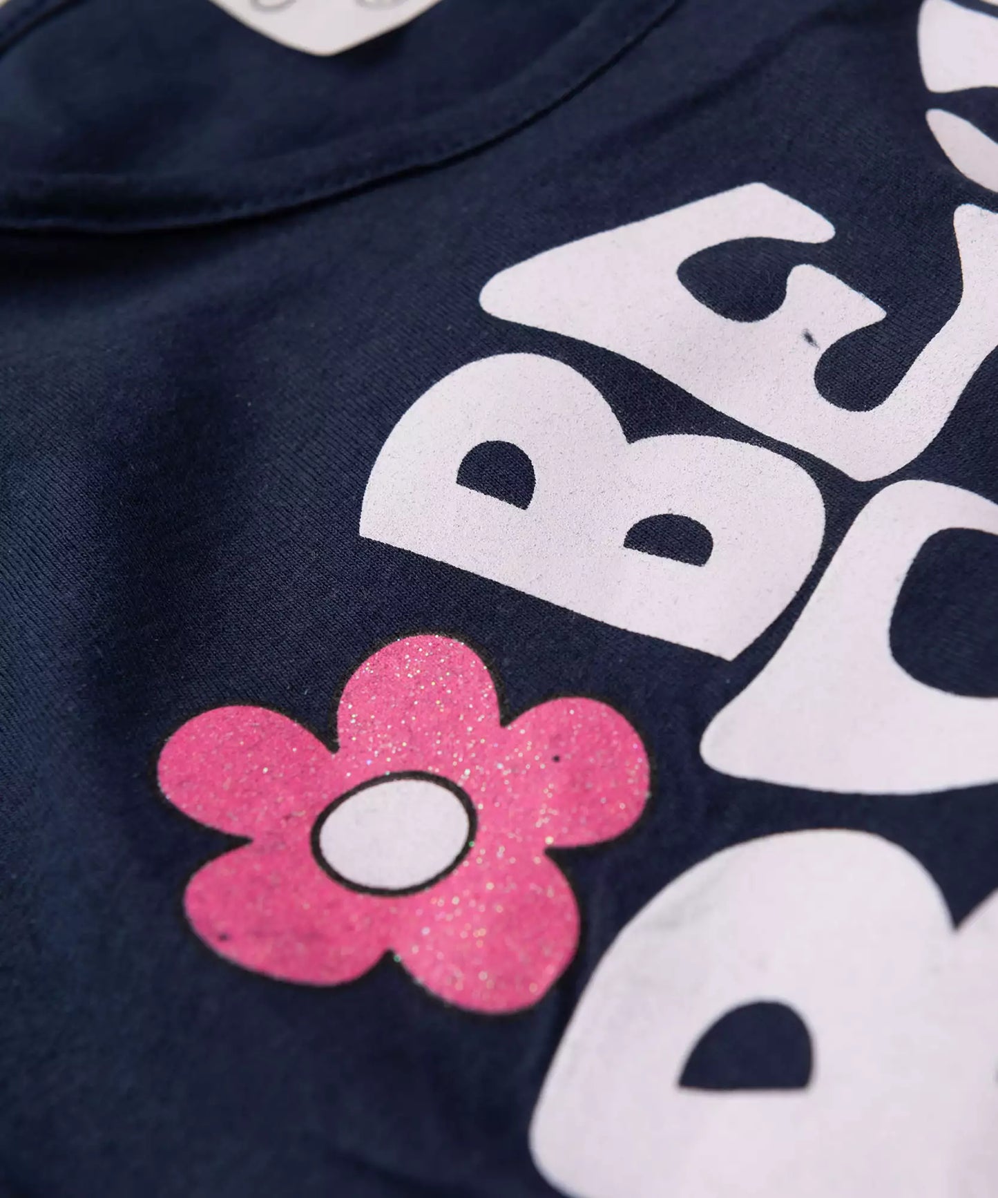 Conjunto de Verão Infantil Feminino Estampado no Marinho