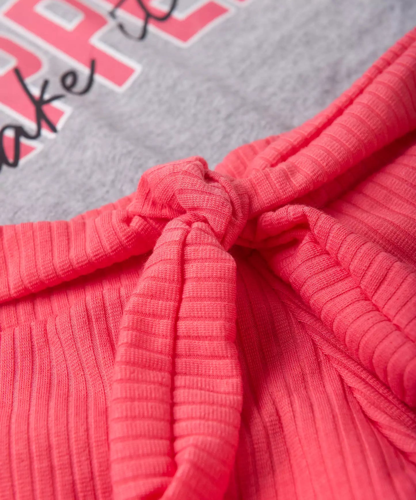 Conjunto de Verão Infantil Feminino em Estampado Mescla