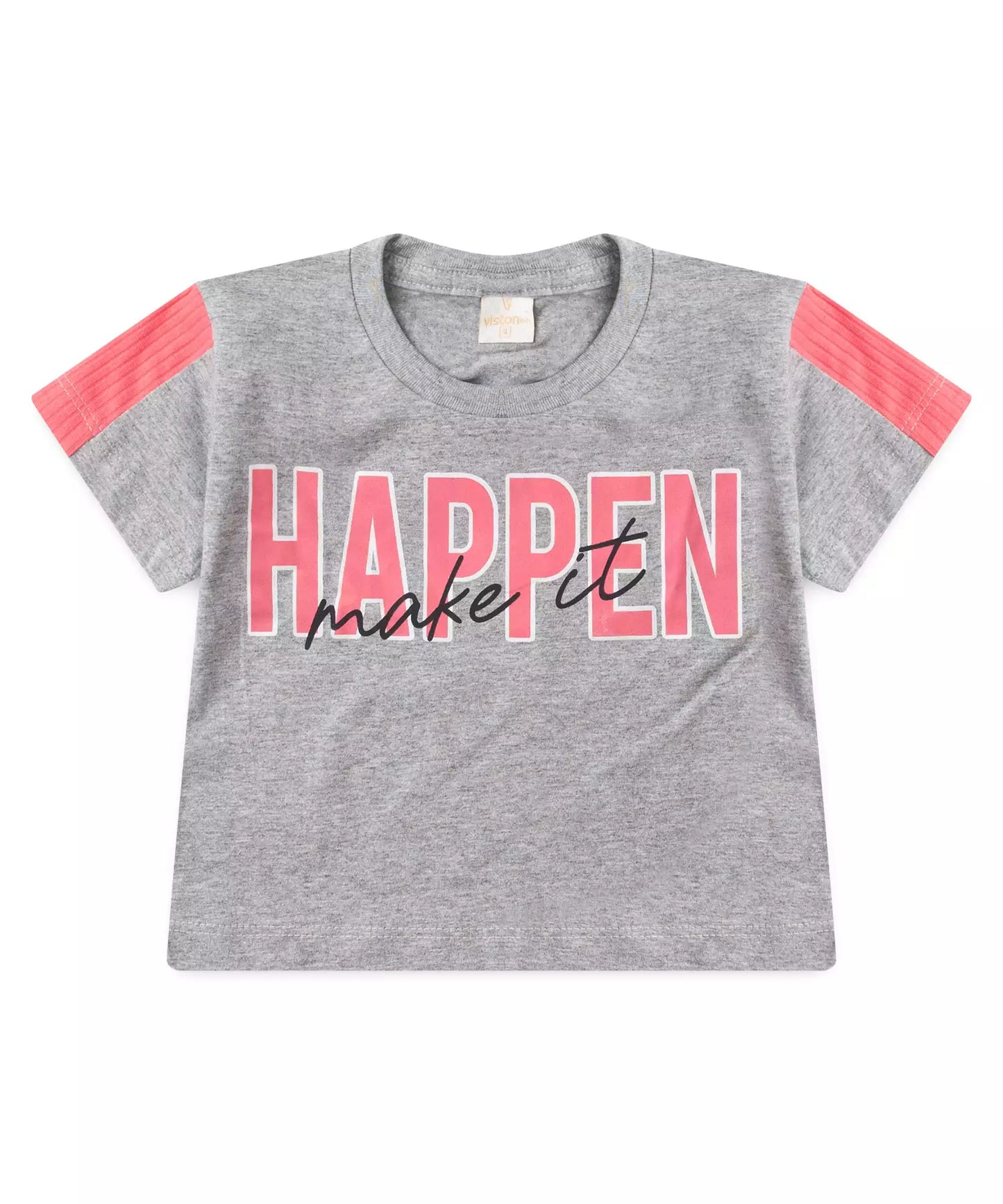Conjunto de Verão Infantil Feminino em Estampado Mescla