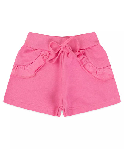 Conjunto de Verão Infantil Feminino Florzinhas Marinho