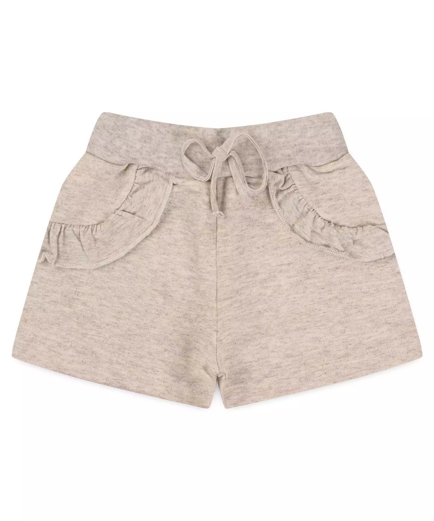 Conjunto de Verão Infantil Feminino Florzinhas Salmão