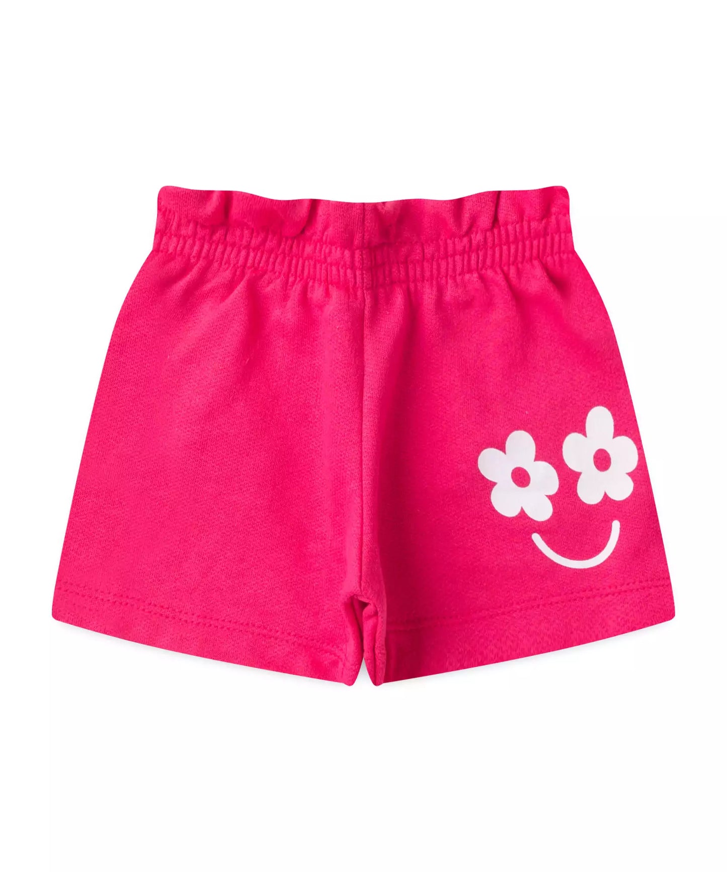 Conjunto de Verão Infantil Feminino Flower Pink