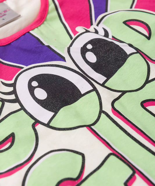 Conjunto de Verão Infantil Feminino Good Girl Marfim