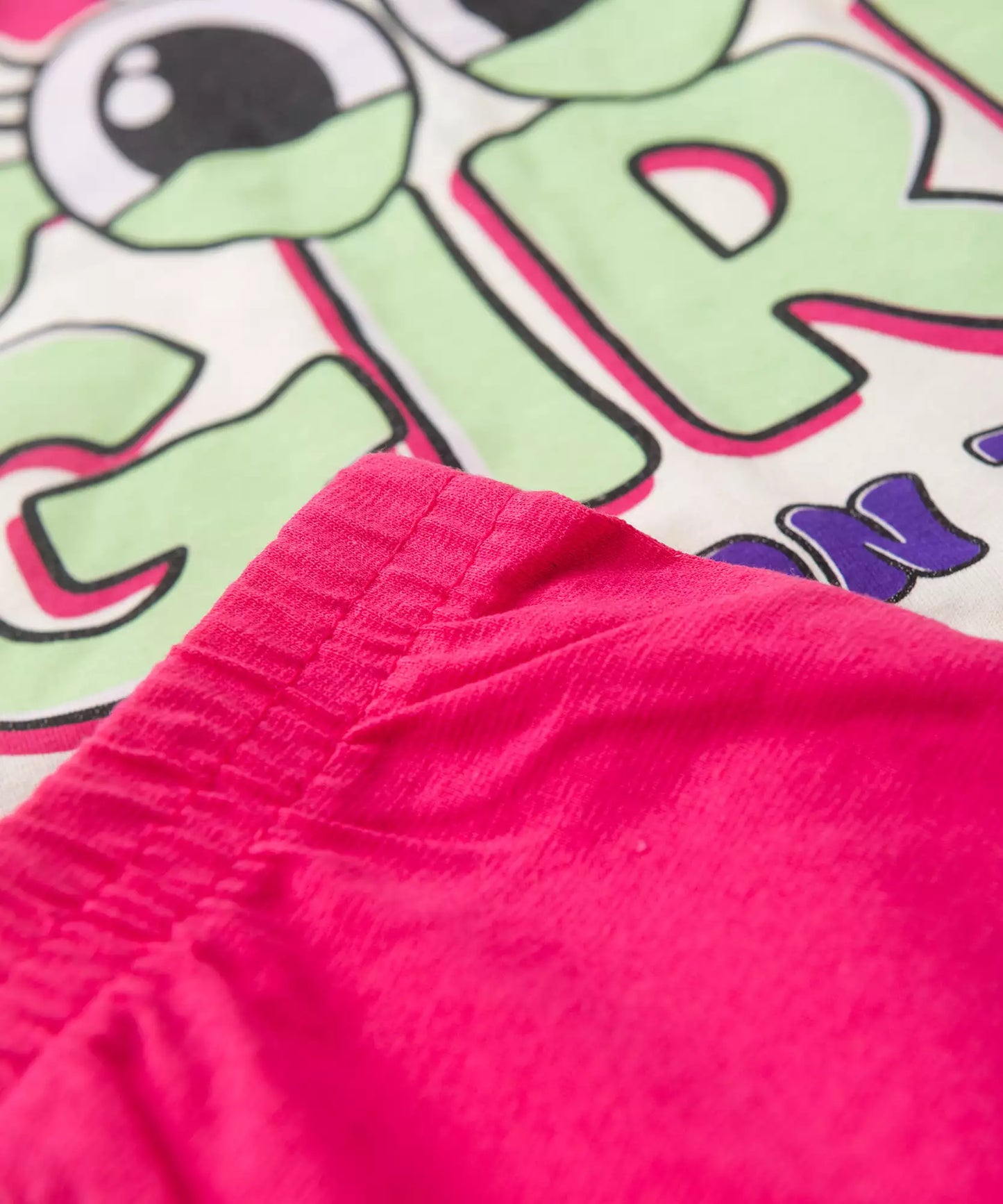 Conjunto de Verão Infantil Feminino Good Girl Marfim