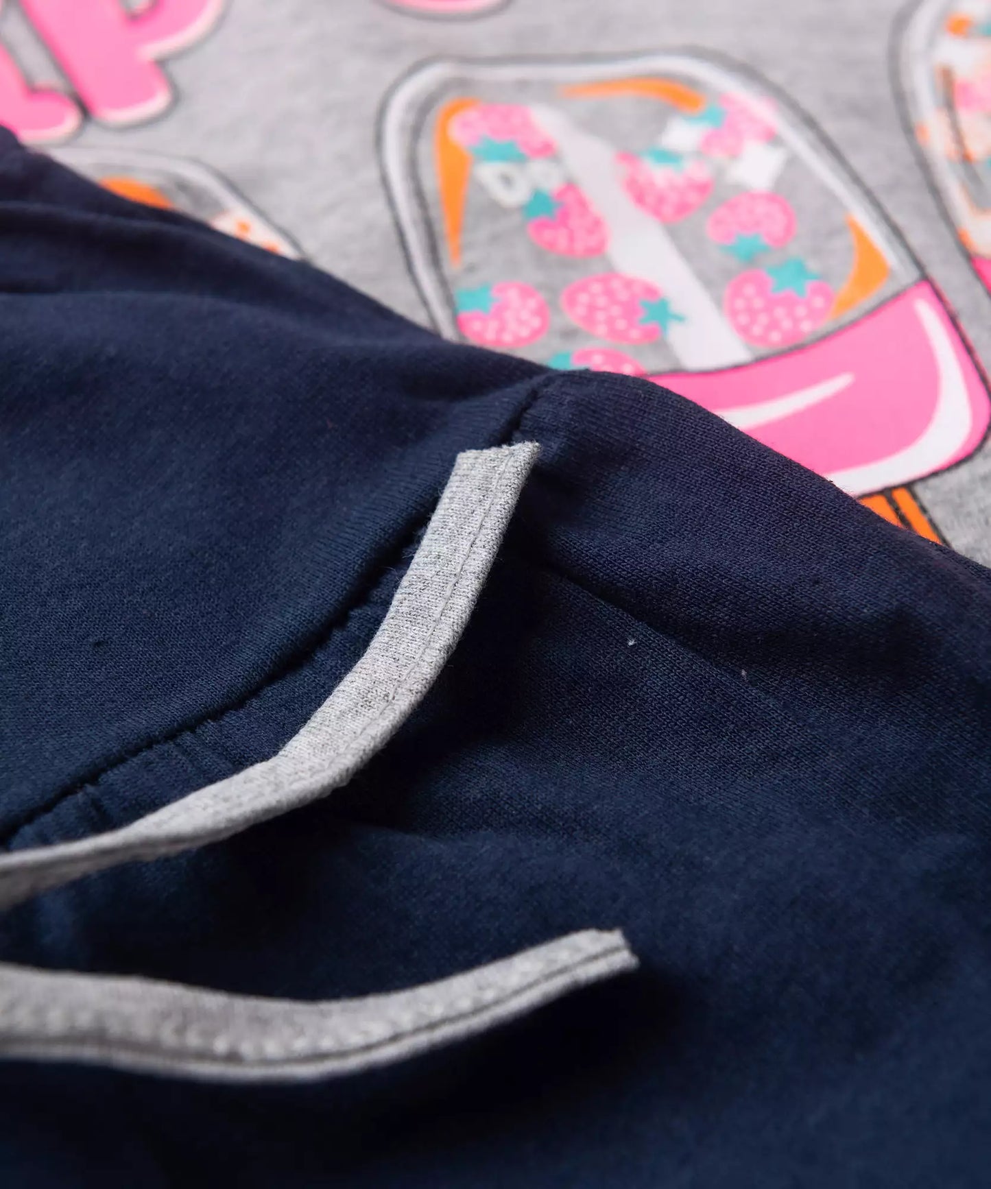 Conjunto de Verão Infantil Feminino Picolés Mescla