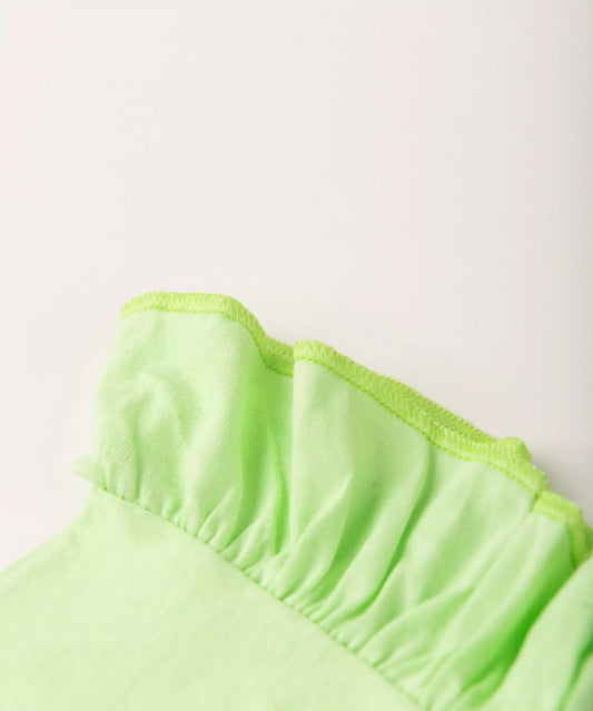 Conjunto de Verão Infantil Feminino Picolés Verde